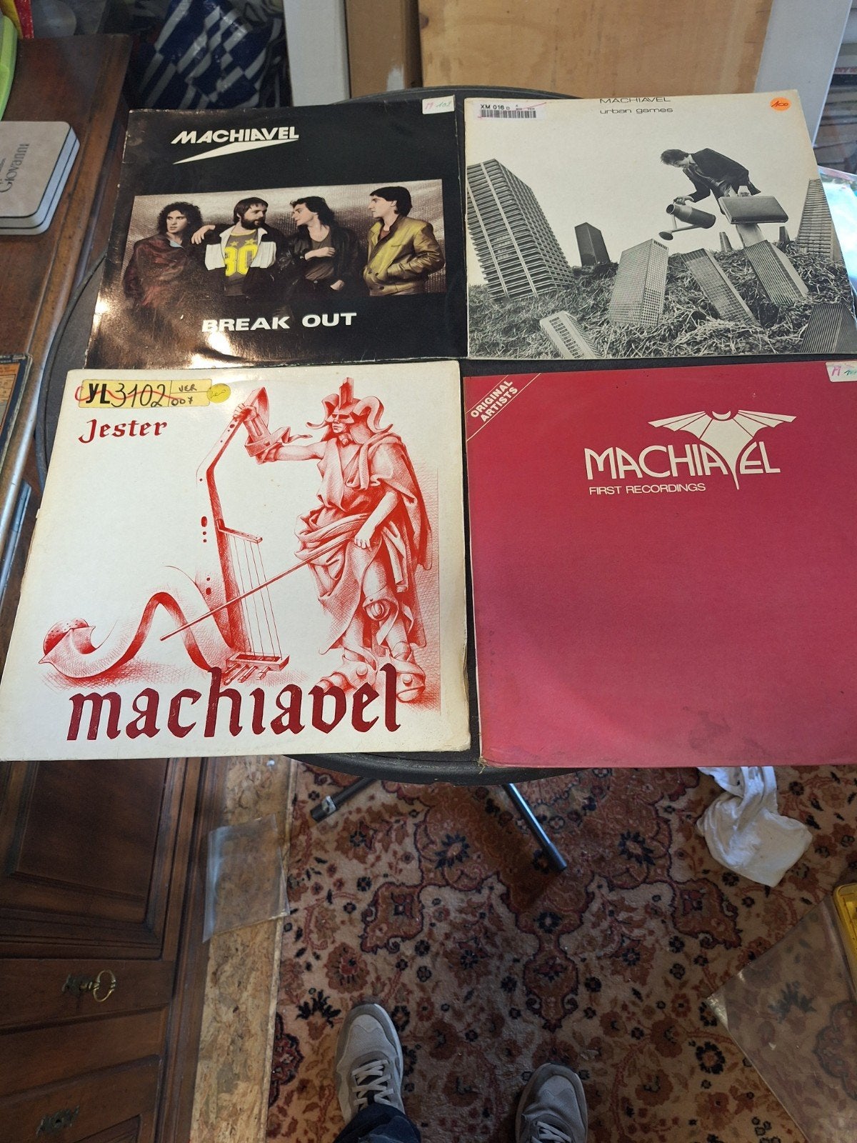 Lot 4 vinyls machiavel, CD & DVD, Enlèvement ou Envoi