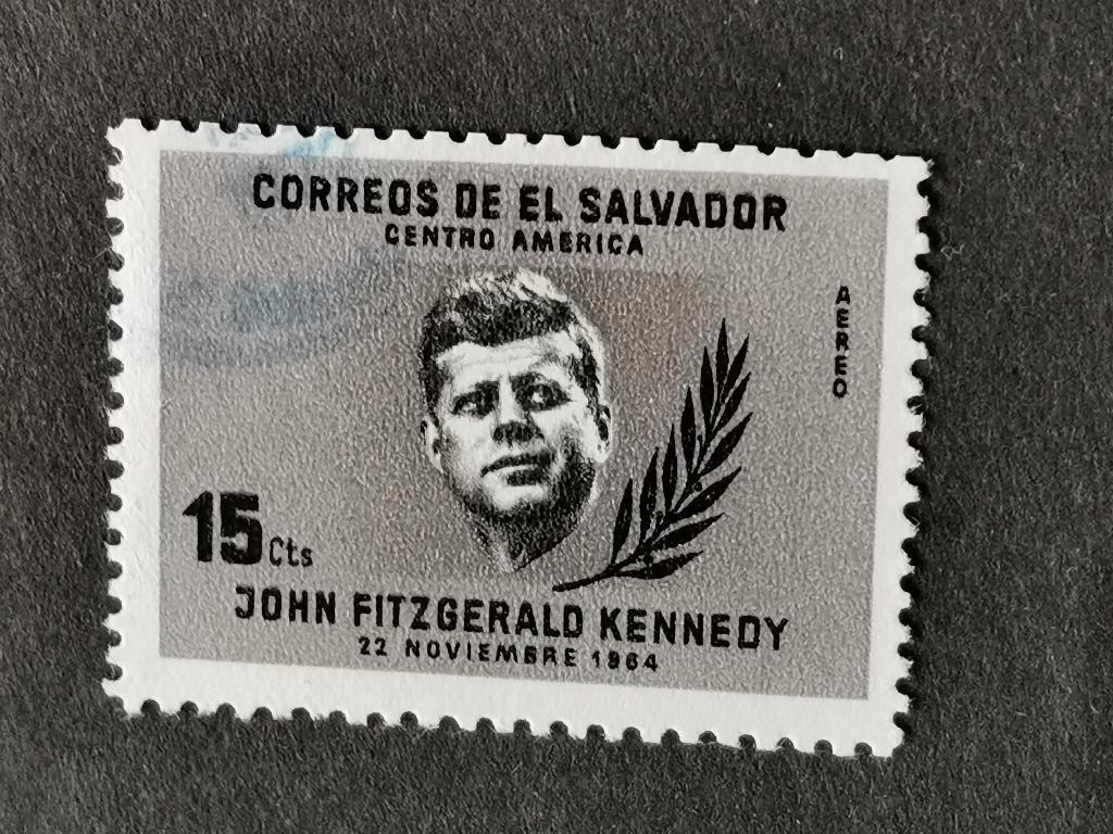 El Salvador 1964 - president Kennedy, Ophalen of Verzenden, Gestempeld, Midden-Amerika