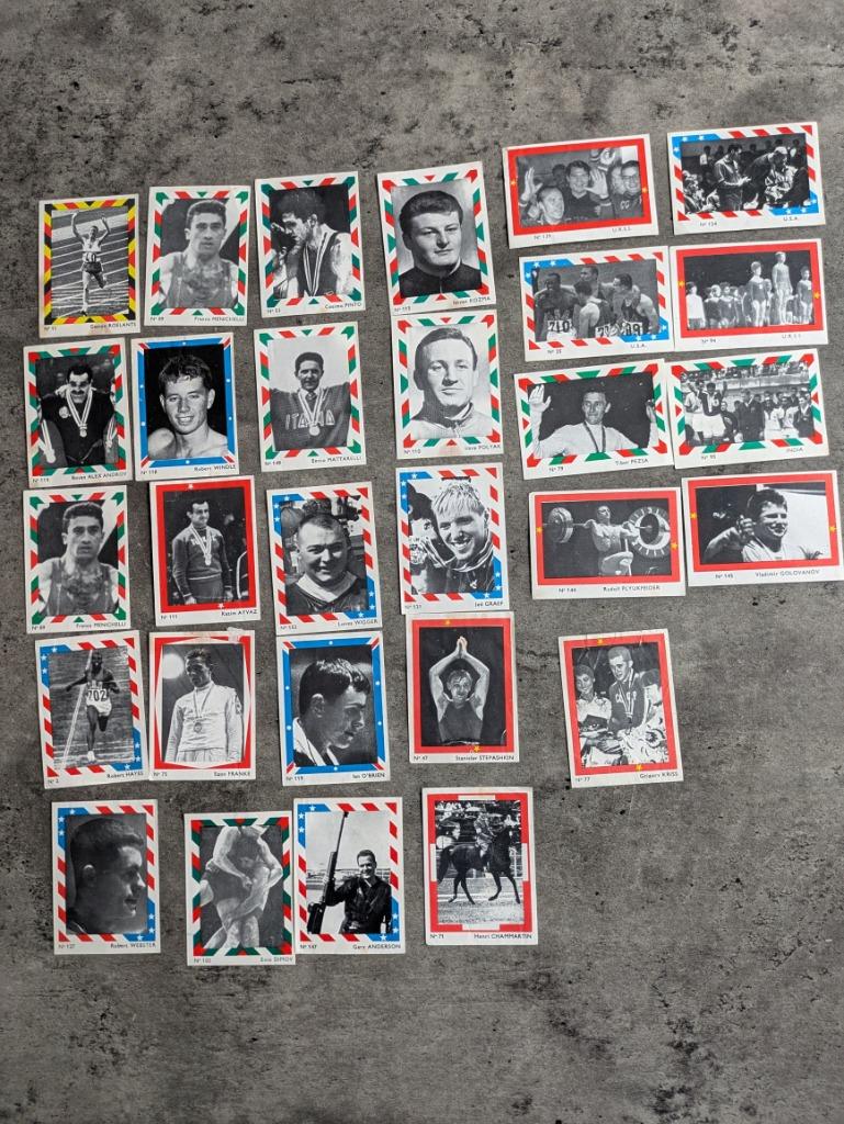 RIZLA PICTURES CHROMO TOKYO 1964 JEUX OLYMPIQUES 29X, Envoi