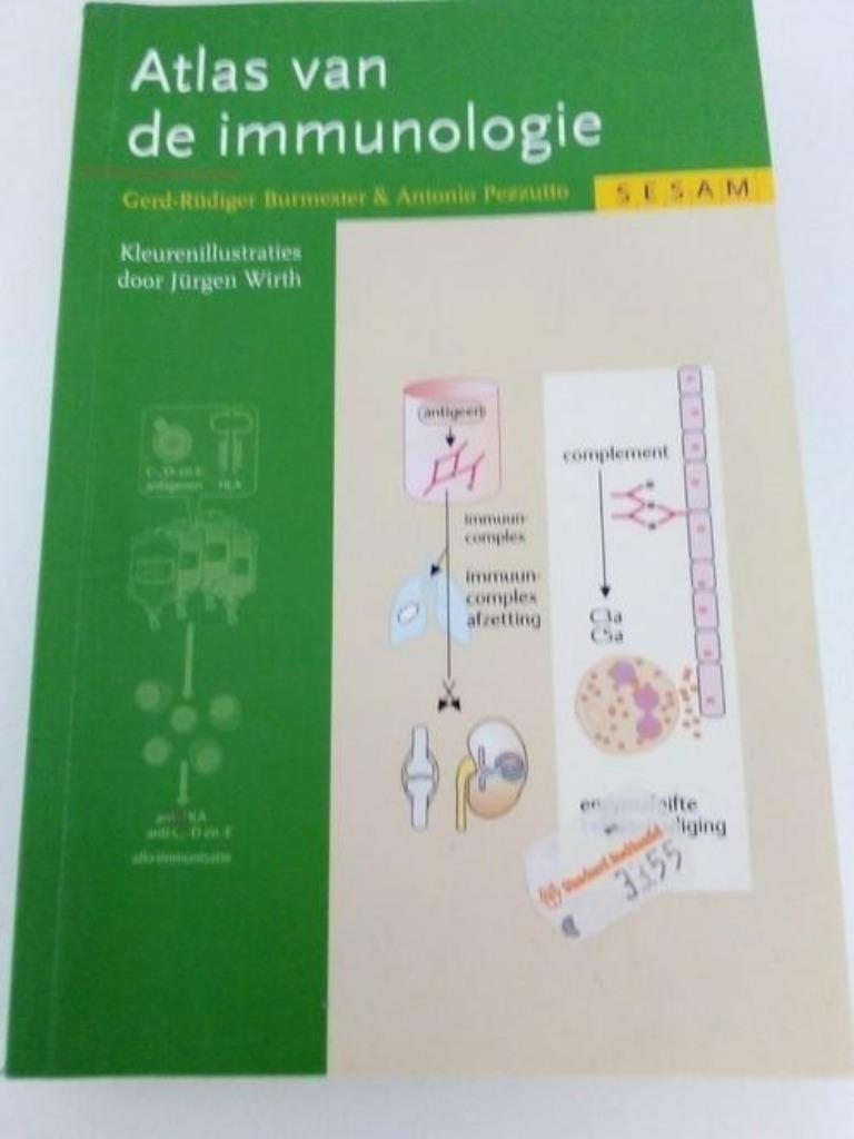 Atlas v/d immunologie, Boeken, Ophalen of Verzenden, Zo goed als nieuw, Hoger Onderwijs
