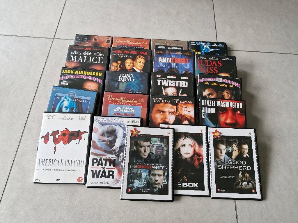 dvd's thrillers €1 per stuk, Verzenden