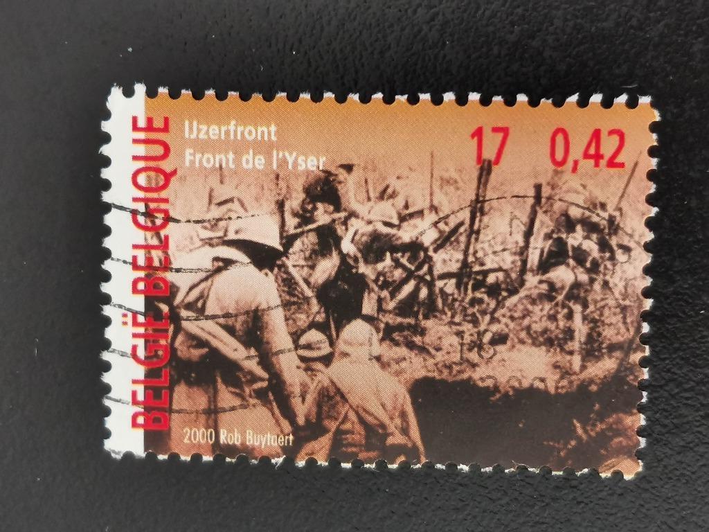Belgique 2000 - Front de fer, Première Guerre mondiale, Enlèvement ou Envoi, Affranchi