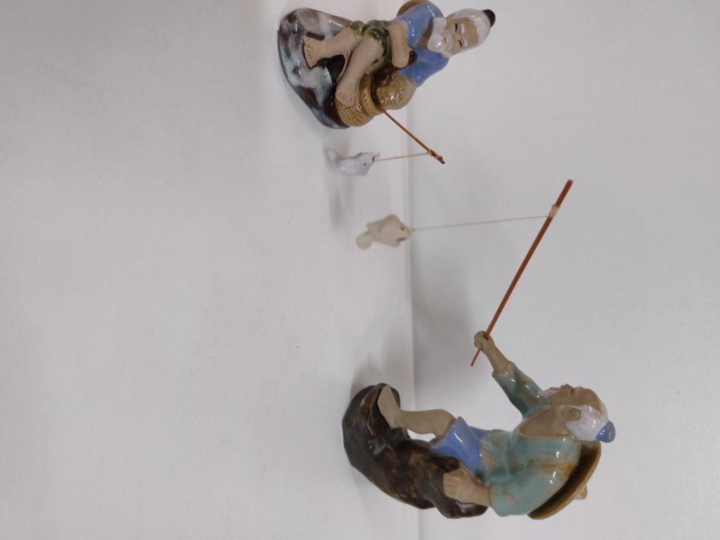 Twee kleine chineese beeldjes. 10€, Antiek en Kunst, Antiek | Keramiek en Aardewerk, Ophalen