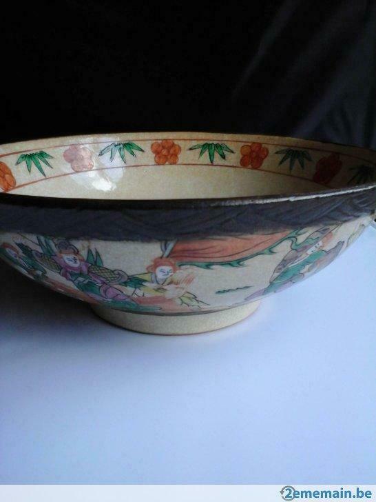 A large Chinese Nankin/Nanjing bowl of late Qing 19thc(1890), Enlèvement ou Envoi