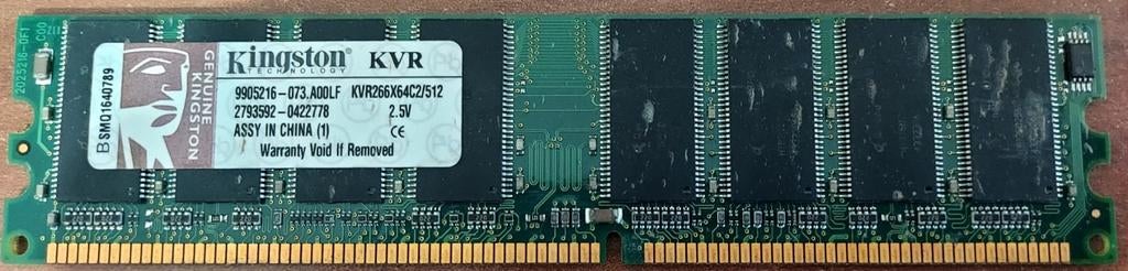 Ram DDR 512, Informatique & Logiciels, Enlèvement ou Envoi, Utilisé