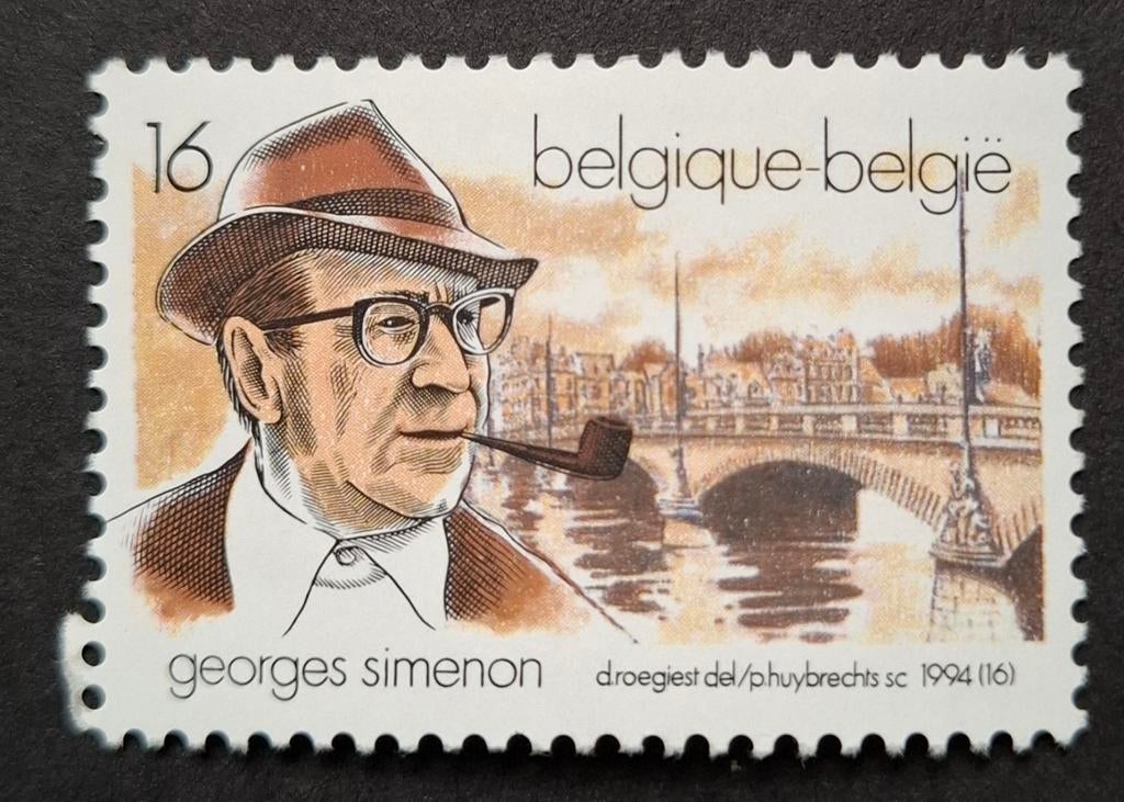 België: OBP 2579 ** Georges Simenon 1994., Frankeerzegel, Ophalen of Verzenden, Zonder stempel, Postfris