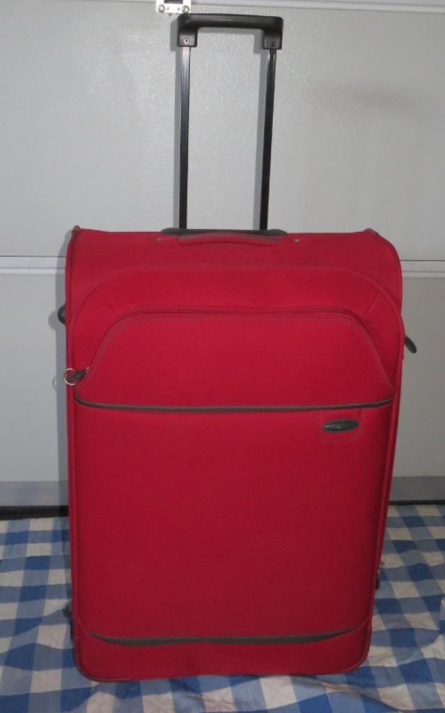 Rood Carlton Koffer - 2 wielen -- gebruikt - bagage - zacht, Enlèvement, Utilisé, 60 à 70 cm, 45 à 55 cm