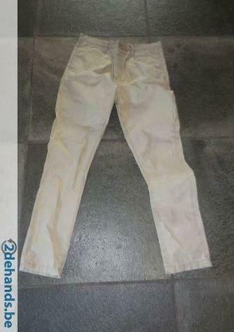 [4609]pantalon carotte skinny beige taille 30, Enlèvement ou Envoi, Comme neuf, Beige, Longs