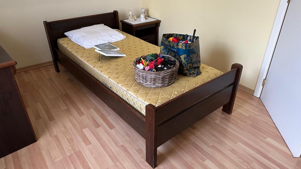 Kinderkamer in hout, Ophalen, Gebruikt, Eenpersoons, Hout