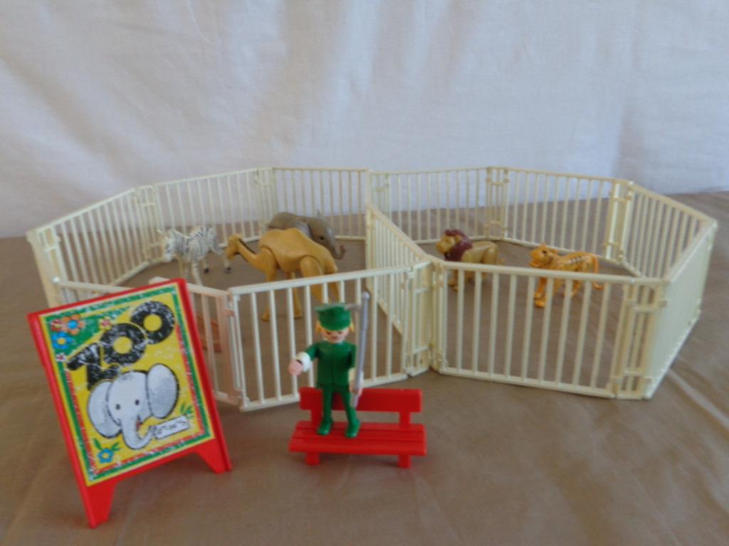 Playmobil vintage ZOO - complément au 3132-3145-3435 - 1982, Enlèvement ou Envoi, Utilisé, Playmobil en vrac