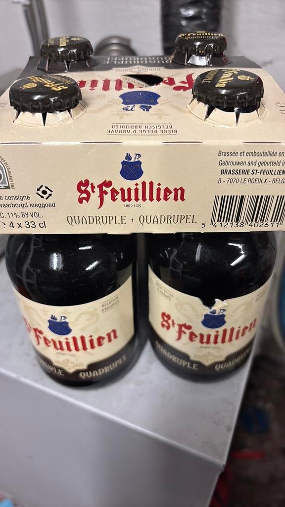 St feuillien quadruple 12 flesjes, Enlèvement