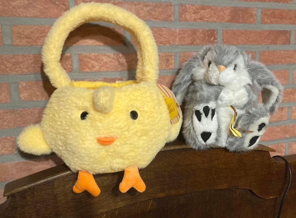 Nieuwe paasmand met paashaas, Kinderen en Baby's, Ophalen of Verzenden, Nieuw, Konijn