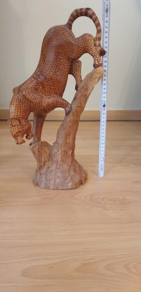 Statue Panthère en bois, Antiquités & Art, Enlèvement