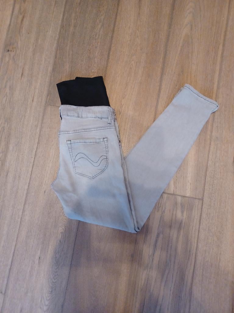 Zwangerschapsbroek small (36), Ophalen, Zo goed als nieuw, Maat 36 (S), Grijs