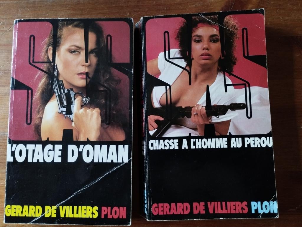 Lot 2 SAS Gérard de Villiers L'otage d'Oman Chasse à l'homme, Livres, Enlèvement ou Envoi