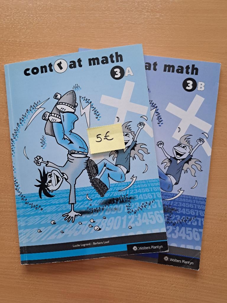 Contrat Math 3 - Manuel scolaire math, Livres, Enlèvement, Comme neuf, Primaire, Mathématiques A