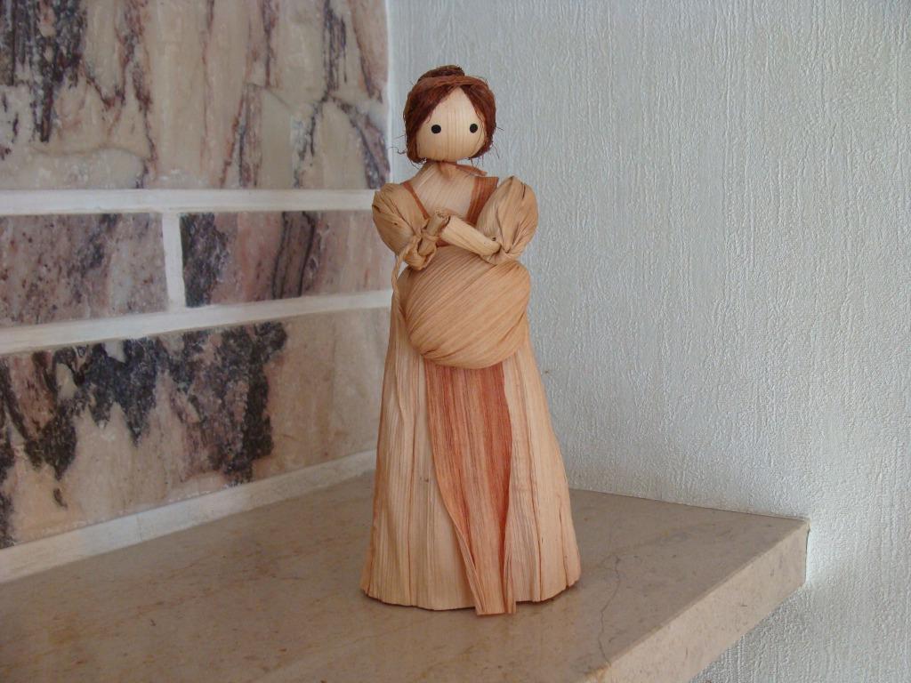 Ancienne poupée personnage, d'une paysanne des année 50, Ophalen of Verzenden, Zo goed als nieuw, Pop