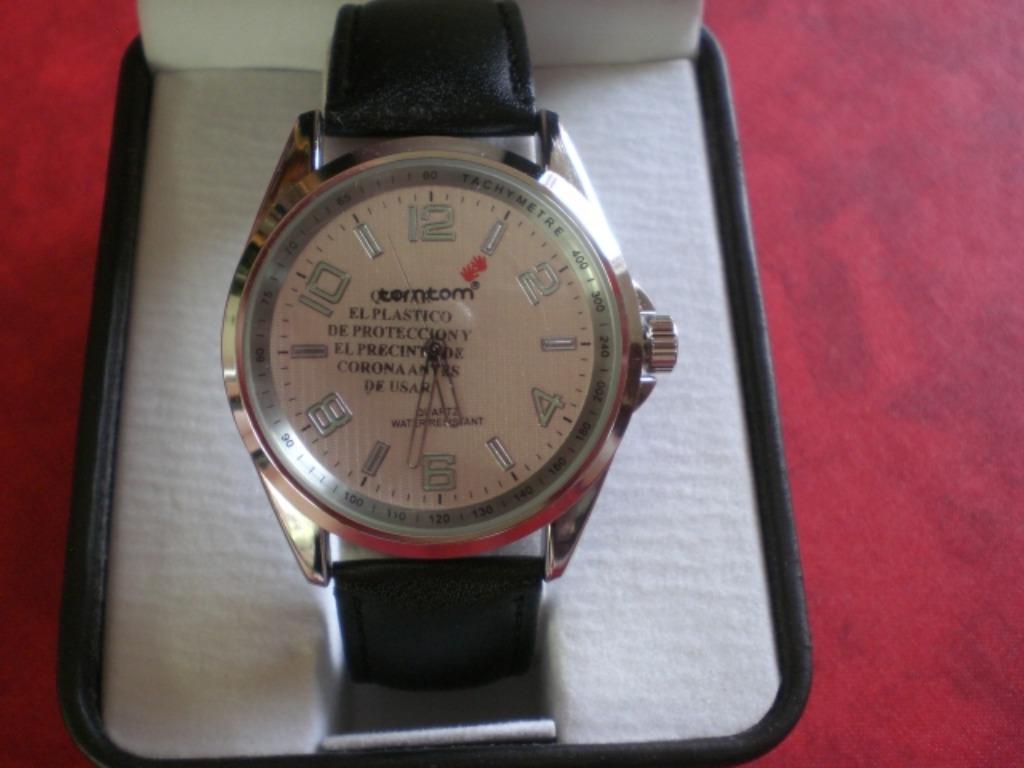 Montre Tom Tom bracelet cuir noir. neuf, Bijoux, Sacs & Beauté, Montres | Hommes, Autres marques, Enlèvement ou Envoi, Cuir, Neuf