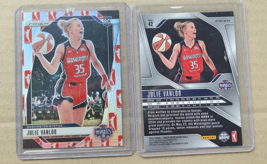 Prix Julie Vanloo Panini « Logo WNBA » #42 RC - prizm/refrac, Envoi, Neuf, Autres types