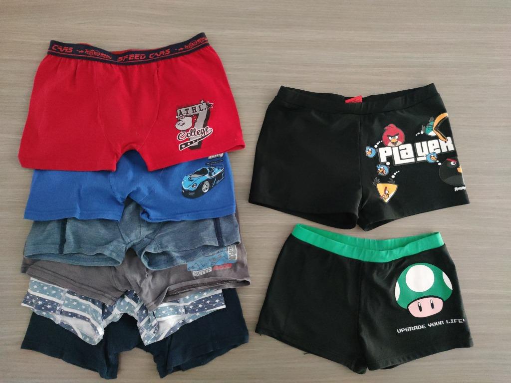 Ondergoed en zwemslips maat 128, Ophalen of Verzenden, Gebruikt, Jongen, Nacht- of Onderkleding