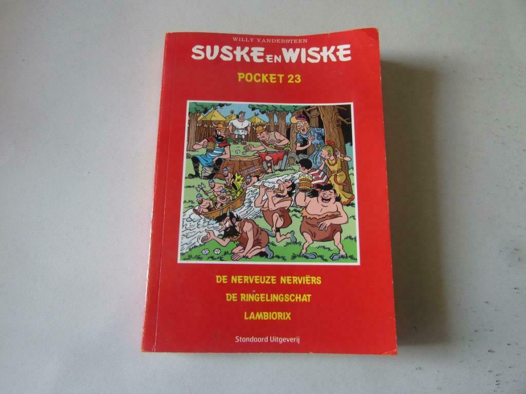 Suske en Wiske, pocket 23, 3 verhalen in één., Gelezen, Verzenden, Willy Vandersteen, Eén stripboek