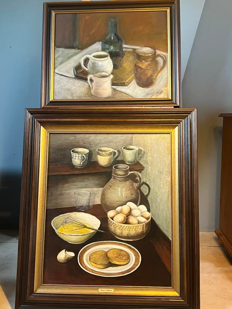 Stillevens schilderijen, Antiek en Kunst, Kunst | Schilderijen | Klassiek, Ophalen of Verzenden