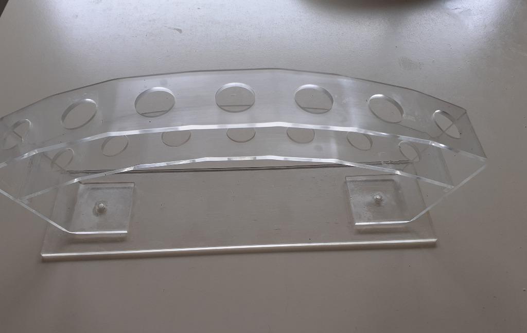 GLACIER SUPPORT PRESENTOIR PLEXI POUR CORNETS GLACE, Enlèvement, Utilisé, Autres matériaux, Couverts en vrac