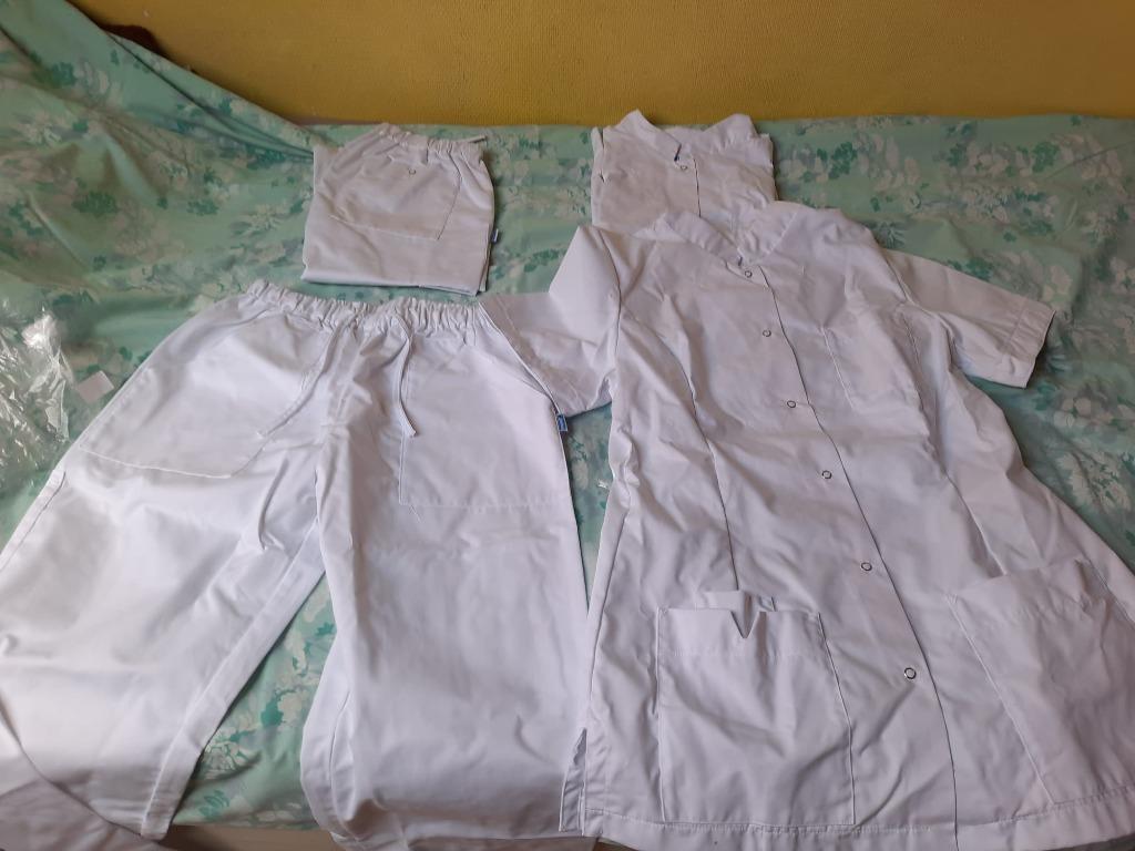 Zorgkledij broek en vest, Ophalen, Nieuw, Maat 36 (S), Wit