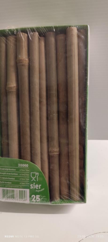 Bamboe rietjes Doormeter 10 mm lengte 18 cm, Hobby en Vrije tijd, Feestartikelen, Ophalen, Nieuw