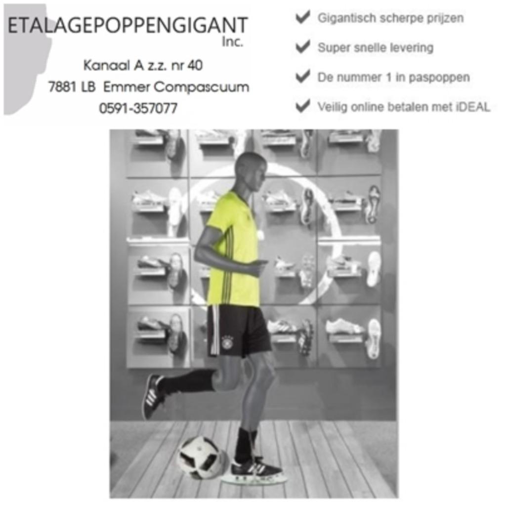 Etalagepoppen - Mannequin's in Ren en Juig Houdingen  EPG, Neuf, Enlèvement ou Envoi, Accessoires de club, Taille M