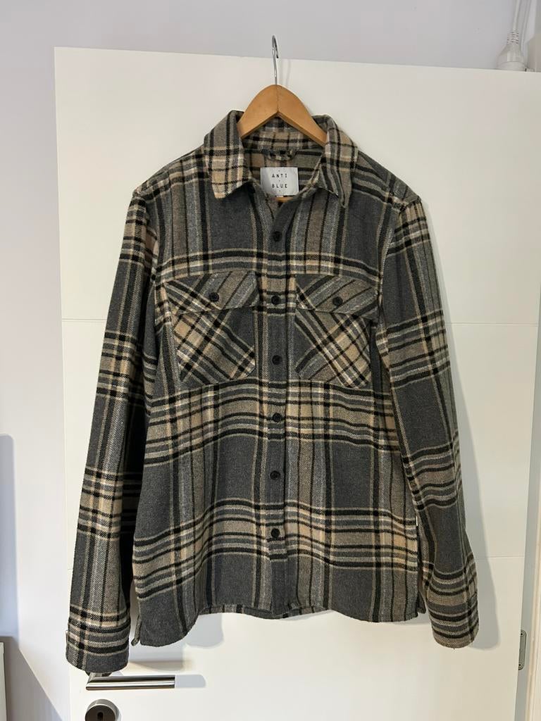 Hemd Heren Anti blue(The Sting). M, Kleding | Heren, Ophalen of Verzenden, Zo goed als nieuw, Beige, Halswijdte 39/40 (M)