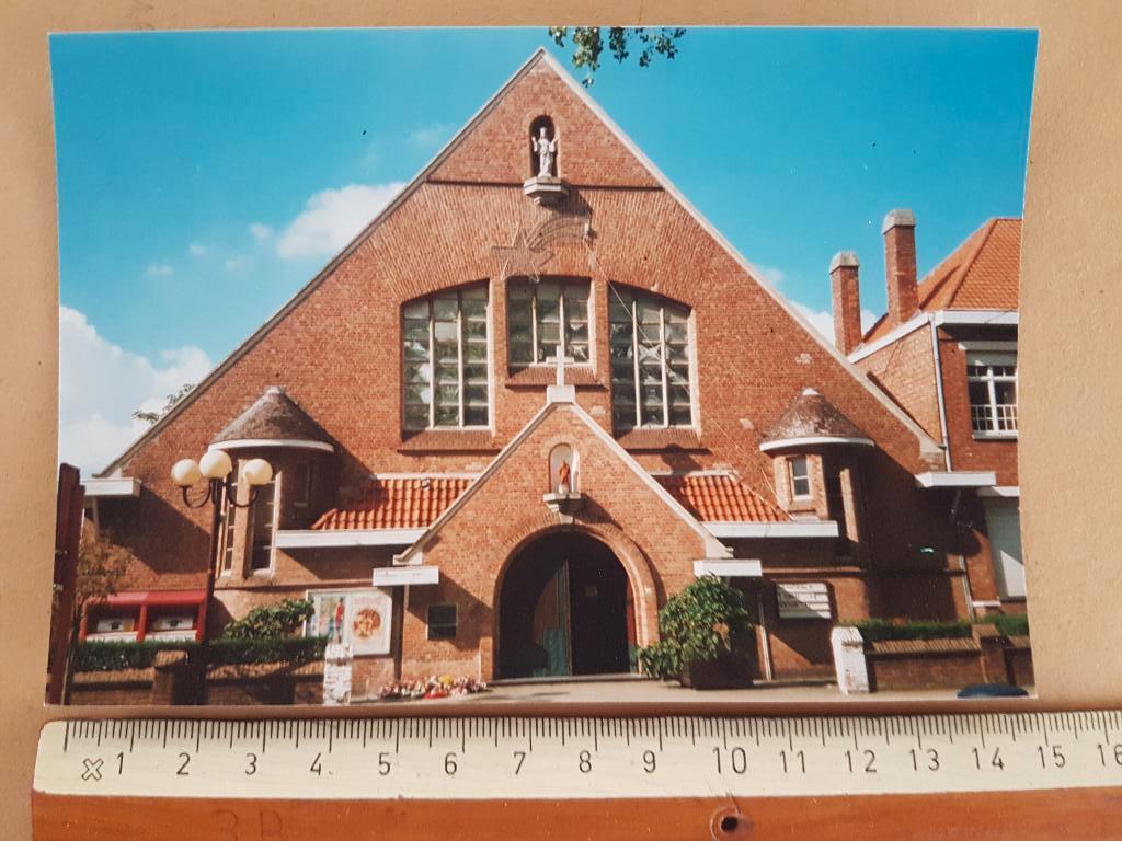 Foto Sint Idesbald Kerk, Collections, Photos & Gravures, Comme neuf, Photo, Bâtiment, 1980 à nos jours, Enlèvement ou Envoi