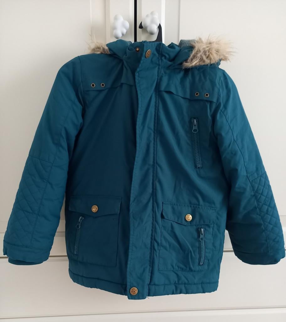 Veste/Manteau TAO verte enfant Taille 7 ans,122cm comme neuf, Enlèvement ou Envoi, Comme neuf, Tape à l’œil, Manteau