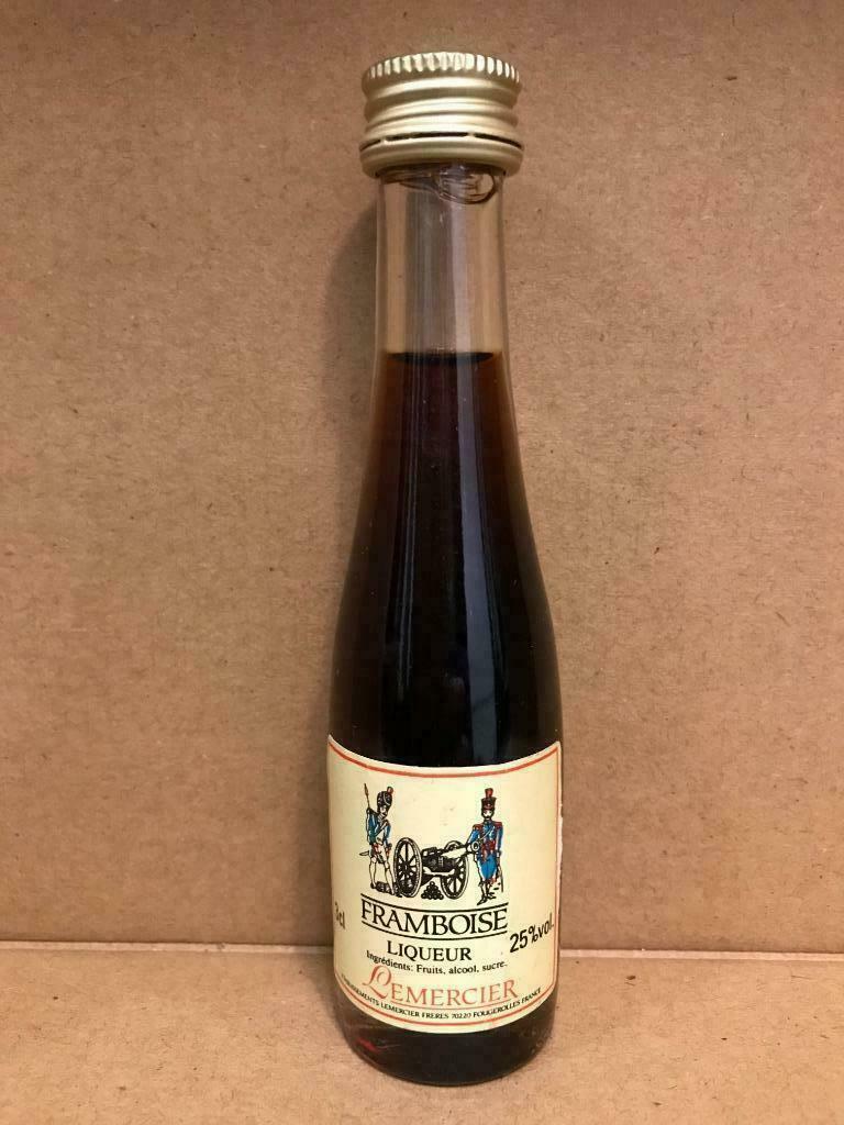 Framboise Liqueur Lemercier - Mignonnette d'alcool - 3 cl, Neuf, Enlèvement ou Envoi, Pleine, Autres types