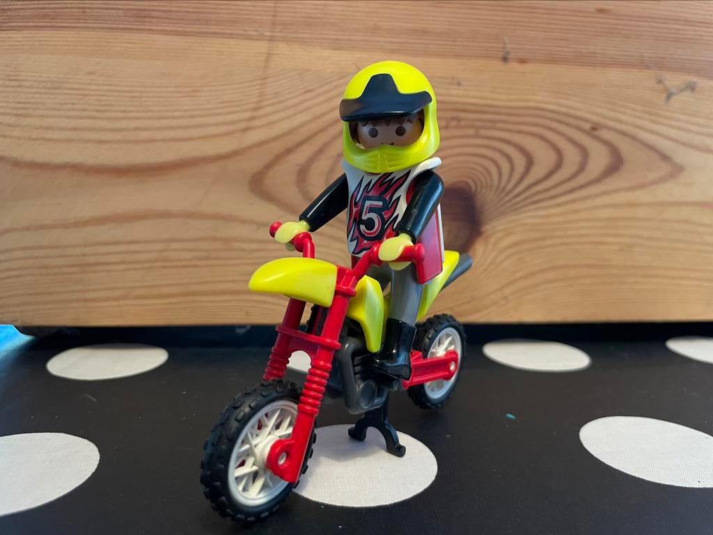 Playmobil motorcrosser 4923, Ophalen of Verzenden, Gebruikt