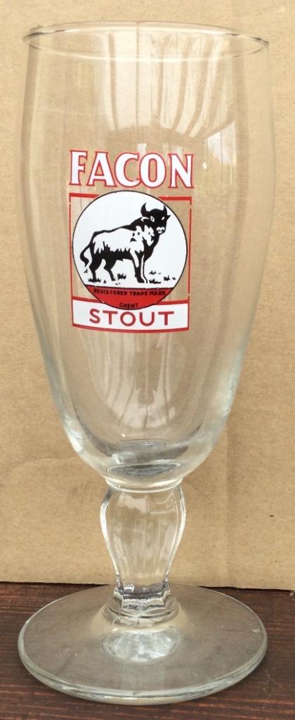 Bier brouwerij glas Facon stout Gent, Ophalen of Verzenden, Zo goed als nieuw