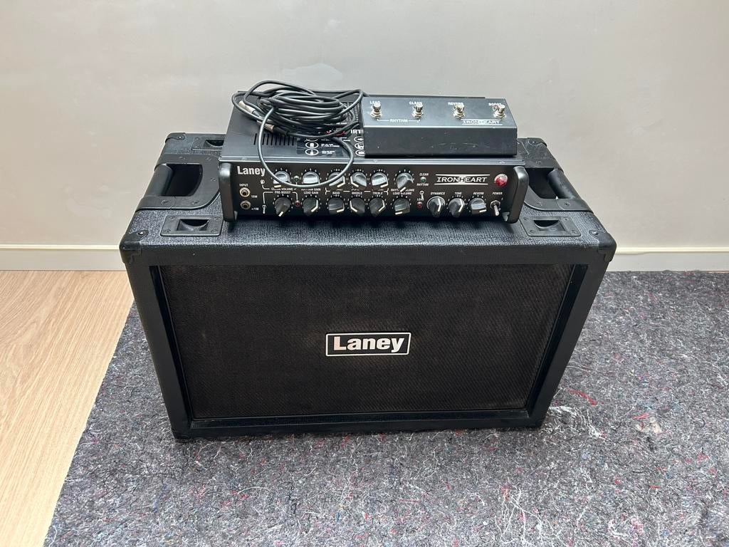 Laney Ironheart Studio IRT-Studio + cabinet Laney 2x12, Enlèvement, Comme neuf