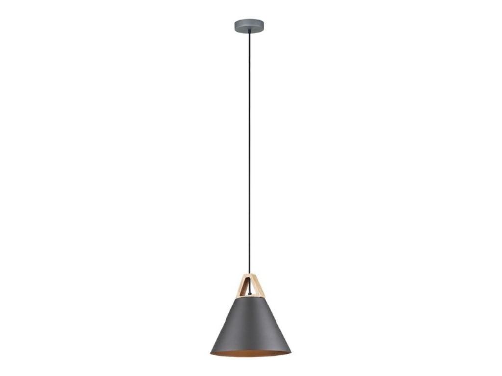 lampes suspendues design noir mat avec bois, Enlèvement, Neuf, Bois, 75 cm ou plus