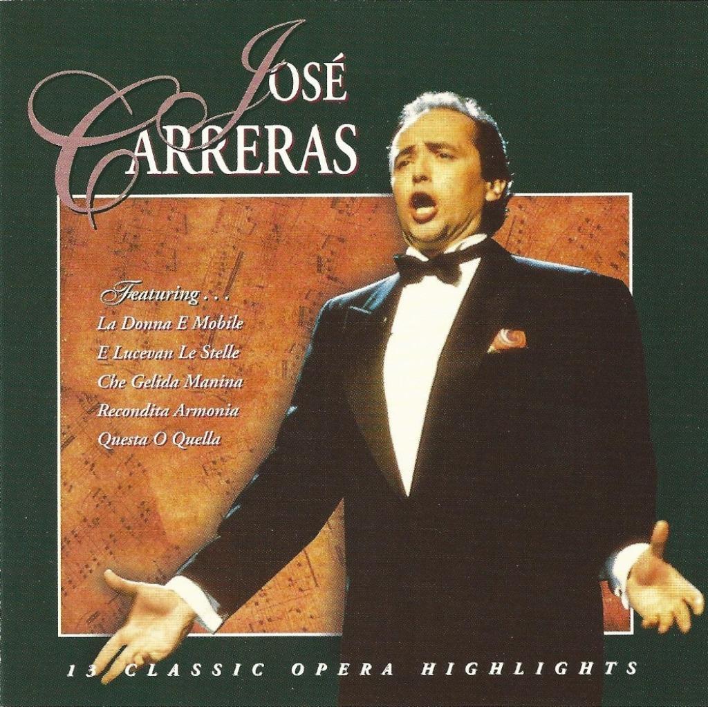 CD * JOSE CARRERAS - 13 CLASSIC OPERA HIGHLIGHTS, Ophalen of Verzenden, Romantiek, Zo goed als nieuw, Opera of Operette