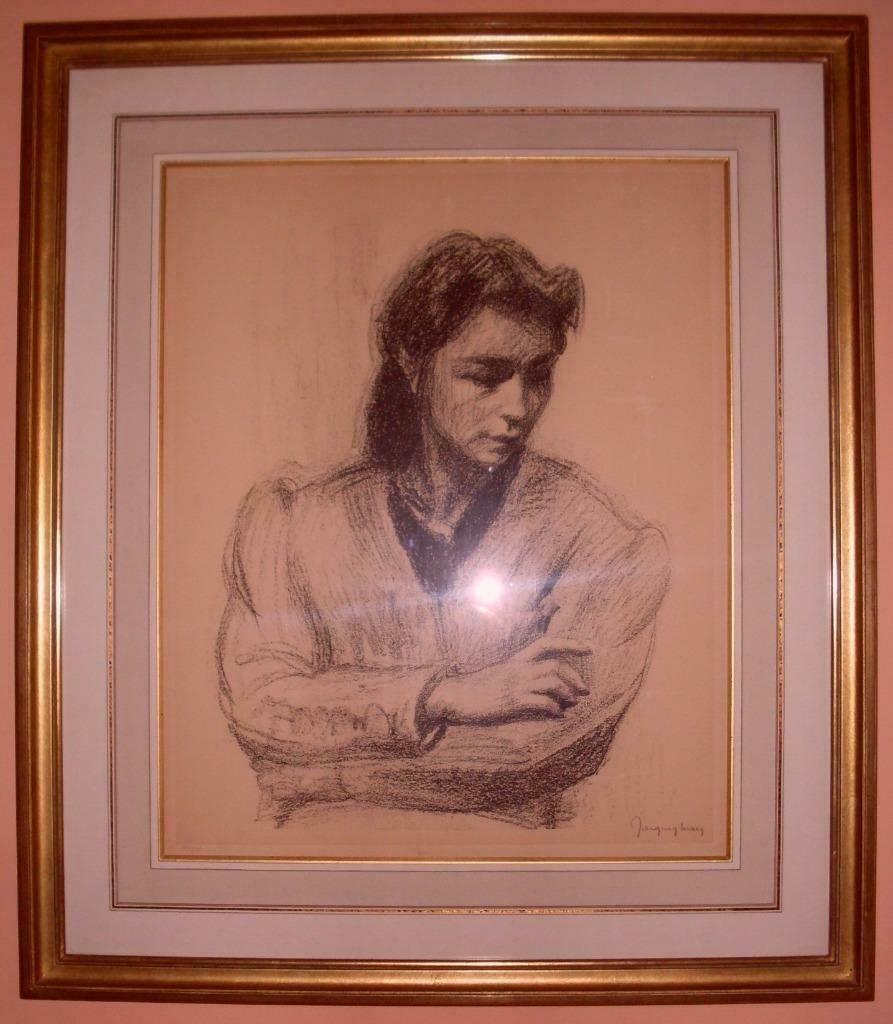 Dessin de Jacques Maes, peintre Belge (19.01.1905 – 15/07/68, Enlèvement