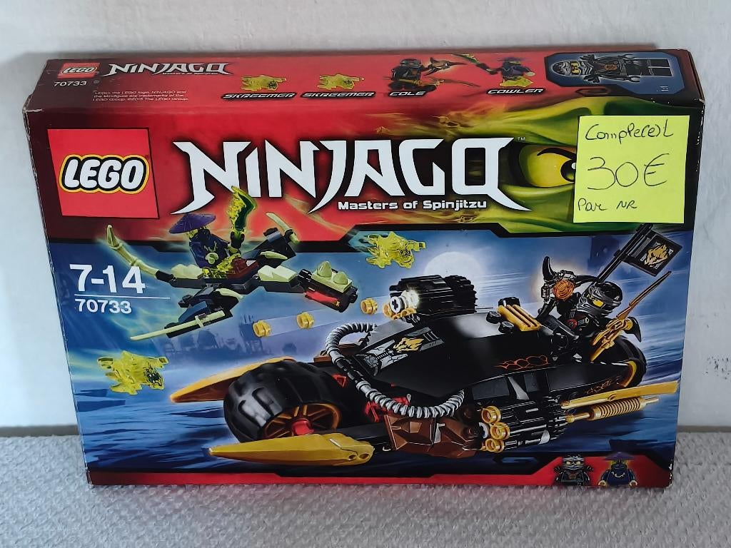 Lego Ninjago 70733 De motorfiets met meerdere raketten, Ophalen of Verzenden, Gebruikt, Lego