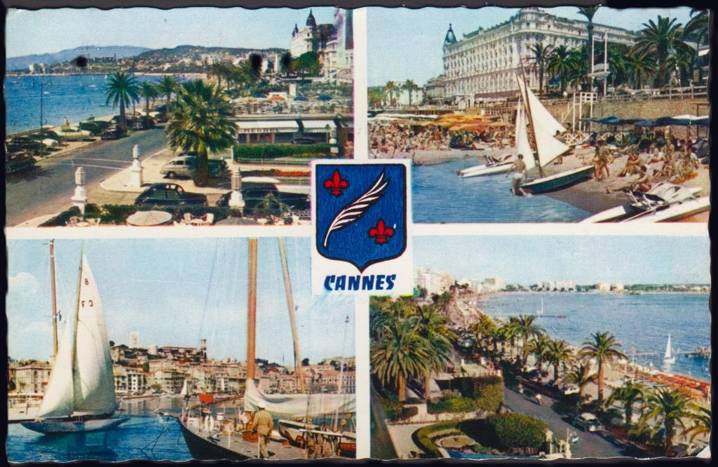 1961 - FRANCE - Cannes, Envoi, 1960 à 1980, Affranchie, France