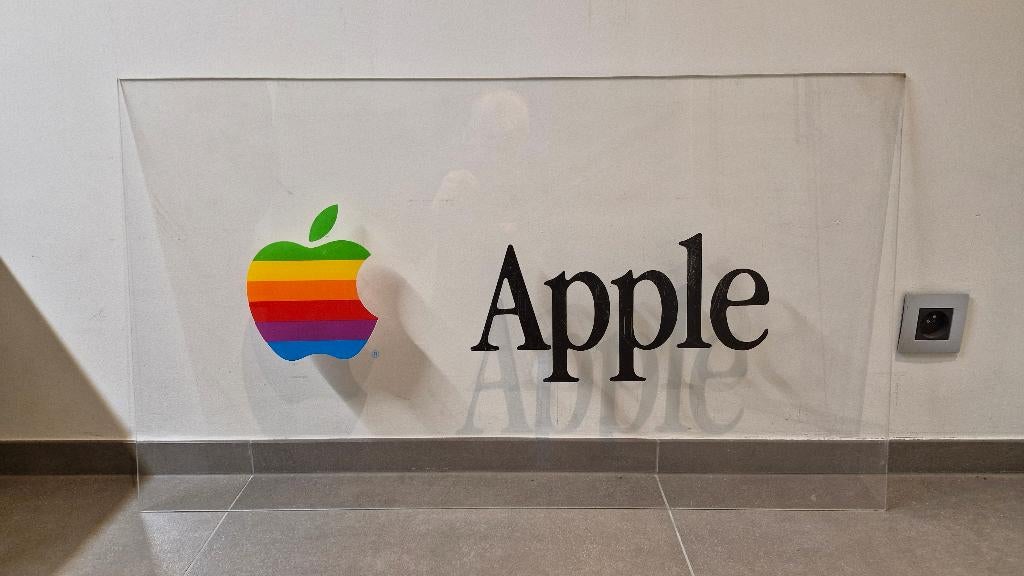 Panneau publicitaire avec logo Apple, Enlèvement ou Envoi, Comme neuf