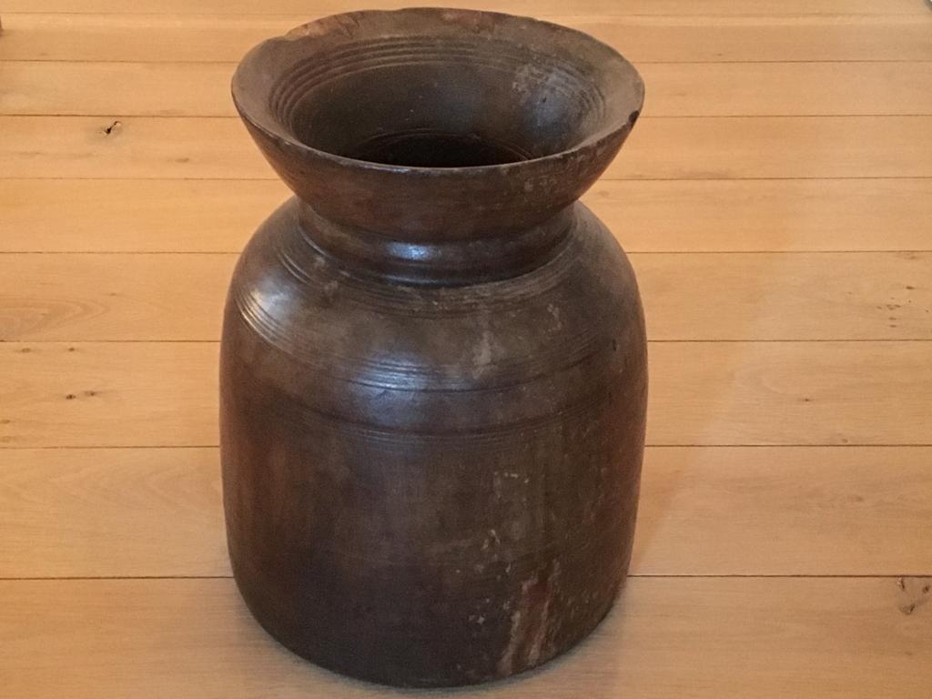 Houten Aziatische kruik, Ophalen of Verzenden