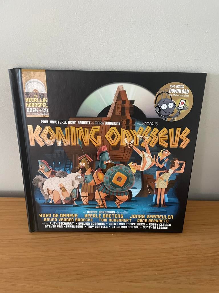 Koen Brandt - Koning Odysseus (luisterboek + CD), Livres, Livres pour enfants | Jeunesse | Moins de 10 ans, Enlèvement ou Envoi