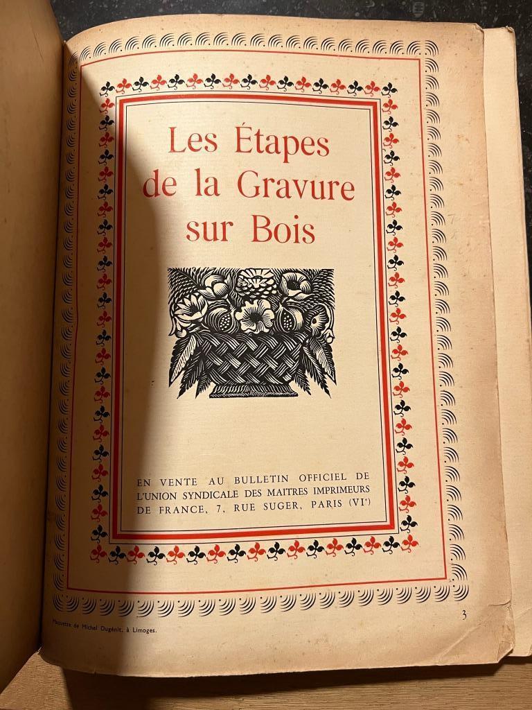 Les étapes de la gravure dus bois - Marius Audin, Ophalen of Verzenden, Marius Audin