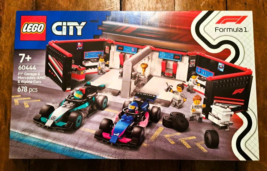 Lego 60444 F1 Garage et voitures Mercedes-AMG et Alpine, Enlèvement ou Envoi, Neuf, Ensemble complet, Lego
