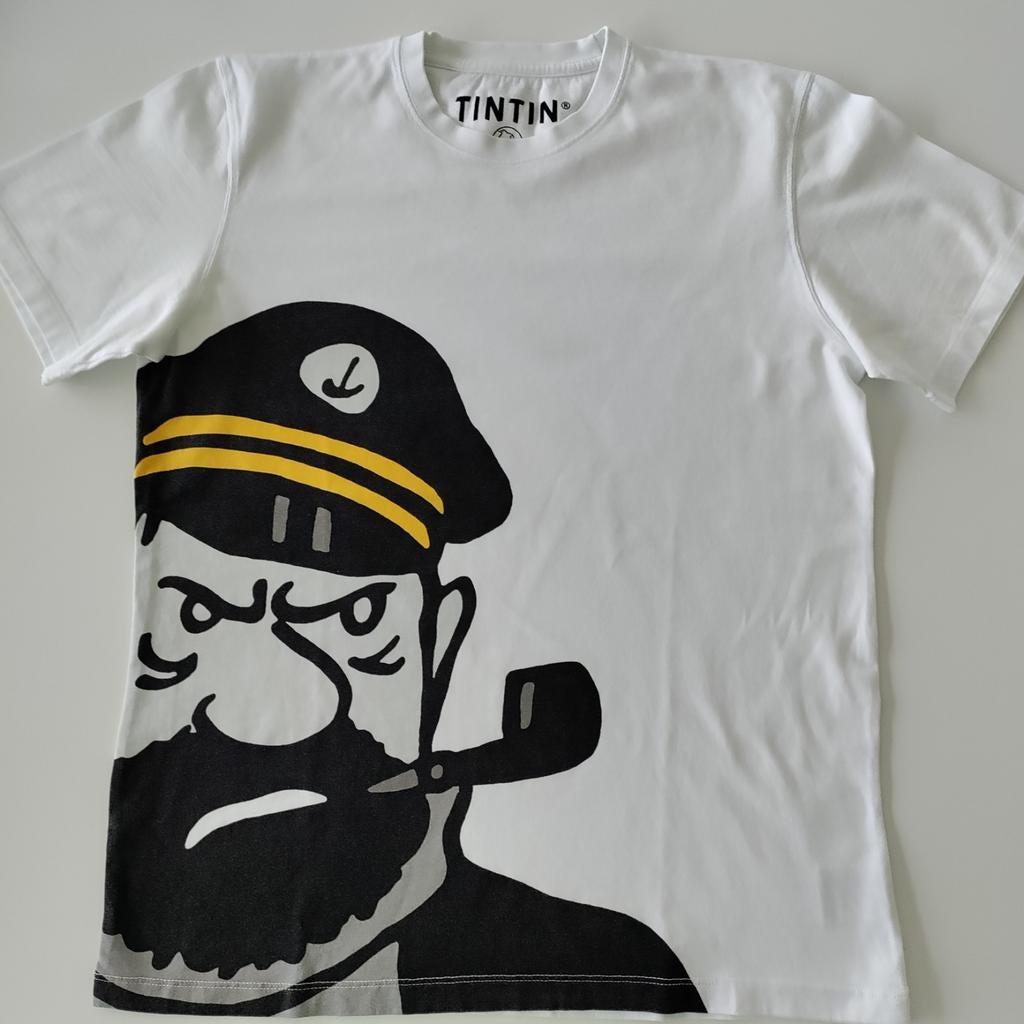 Kuifje : T-shirt met kapitein Haddock, Ophalen, Kuifje, Zo goed als nieuw