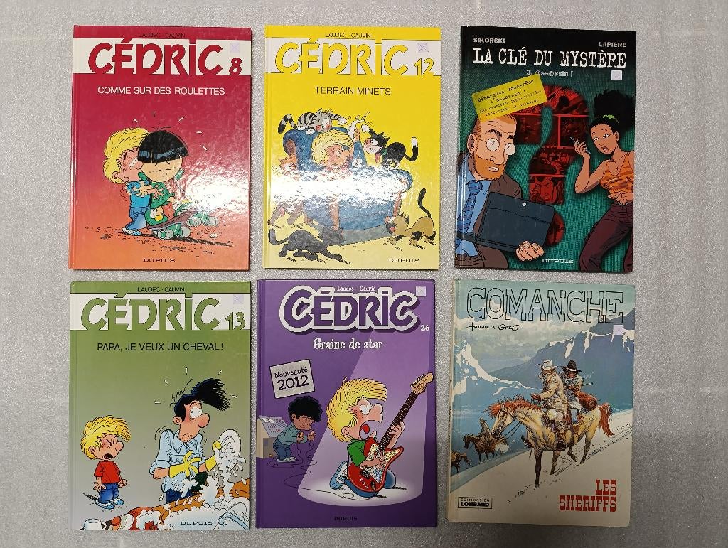 BD Cédric 8 12 13 26 Clé du mystère 3 Comanche 8 Shérifs, Enlèvement ou Envoi, Utilisé