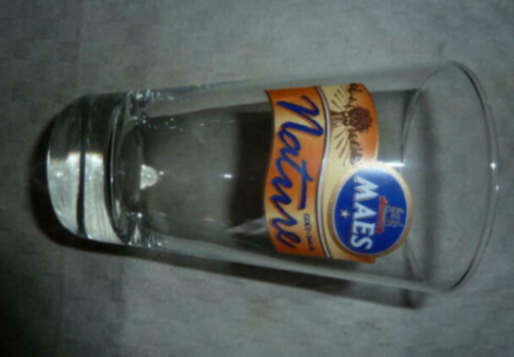 #K bier glas MAES NATURE " tafelbier " brouwerij Alken Maes, Verzamelen, Ophalen of Verzenden, Nieuw, Bierglas